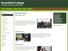 Tablet Screenshot of greenfieldcollege.com